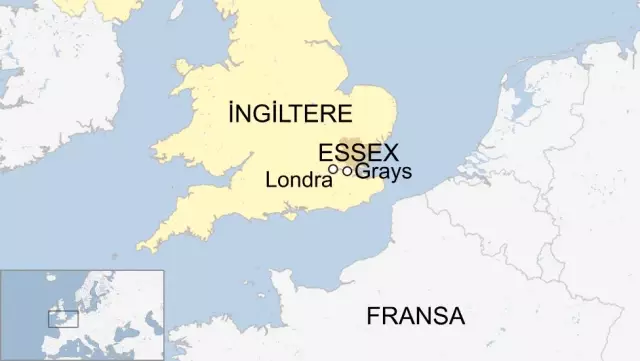 İngiltere'nin Essex bölgesinde bir kamyonda 39 kişinin cesedi bulundu İngiltere'nin Essex bölgesinde bir kamyonda 39 kişinin cesedi bulundu