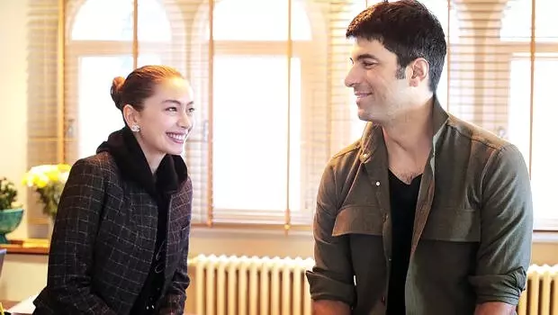 Neslihan Atagül Doğulu ve Engin Akyürek okuma provasında