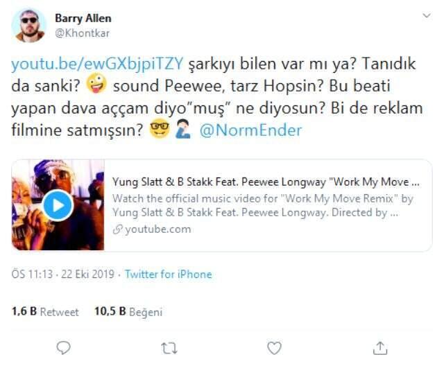Norm Ender'den 'Mekanın Sahibi şarkısı çalıntı' iddiasına yanıt: Bebelerin kurbanı olmayın