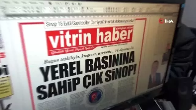 Sinop'ta yayın yapan 12 gazete aynı manşetle çıktı Sinop'ta yayın yapan 12 gazete aynı manşetle çıktı