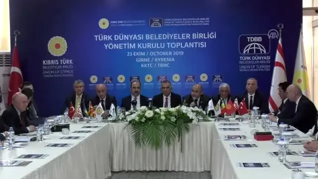 Türk Dünyası Belediyeler Birliği Yönetim Kurulu Toplantısı KKTC'de yapıldı