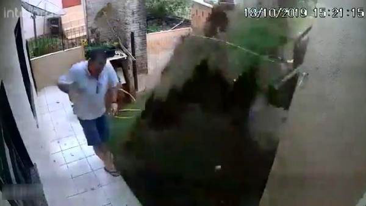 Benzinle yakarak hamam böceklerini öldürmek isterken, bahçesini havaya uçurdu