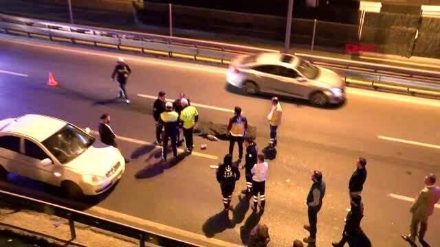E-5 Karayolu'nda feci ölüm: Metrobüs üst geçidinden atlayan kadına otomobil çarptı