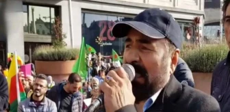 Barış Pınarı Harekatı'na karşı çıkan Şivan Perver, Brüksel'de PKK eylemine katıldı