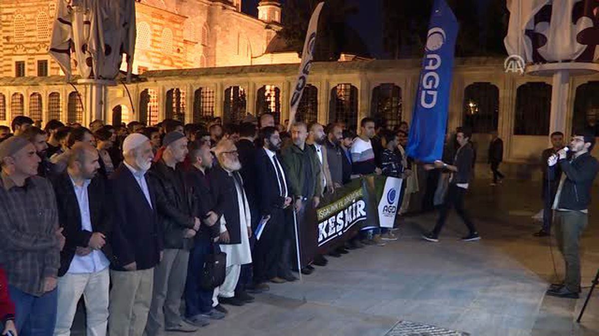 İstanbul'da Keşmir protestosu
