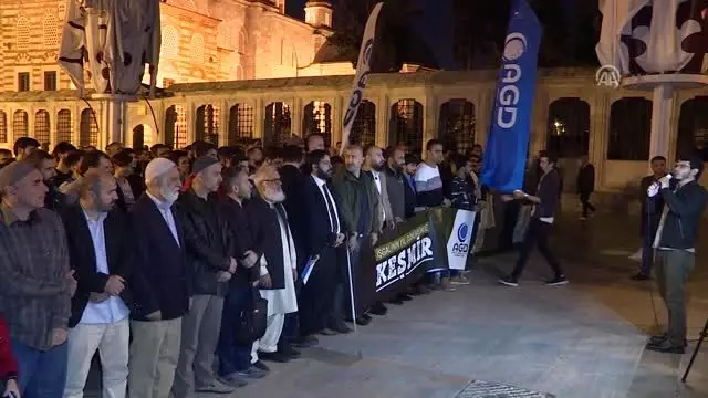 İstanbul'da Keşmir protestosu