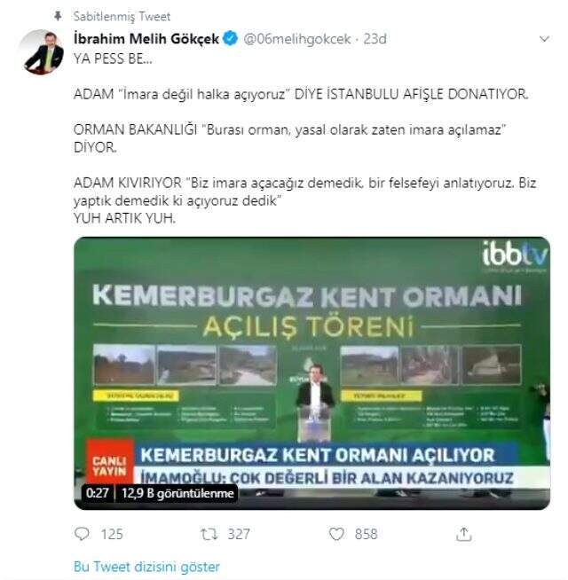 Melih Gökçek, Ekrem İmamoğlu'na oy verenlere tepki gösterdi: Aptal yerine konulduğunuz farkında mısınız?