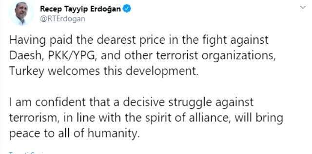 Son dakika: DEAŞ lideri Bağdadi'nin öldürülmesine Cumhurbaşkanı Erdoğan'dan ilk değerlendirme: Dönüm noktası, memnuniyetle karşılıyoruz