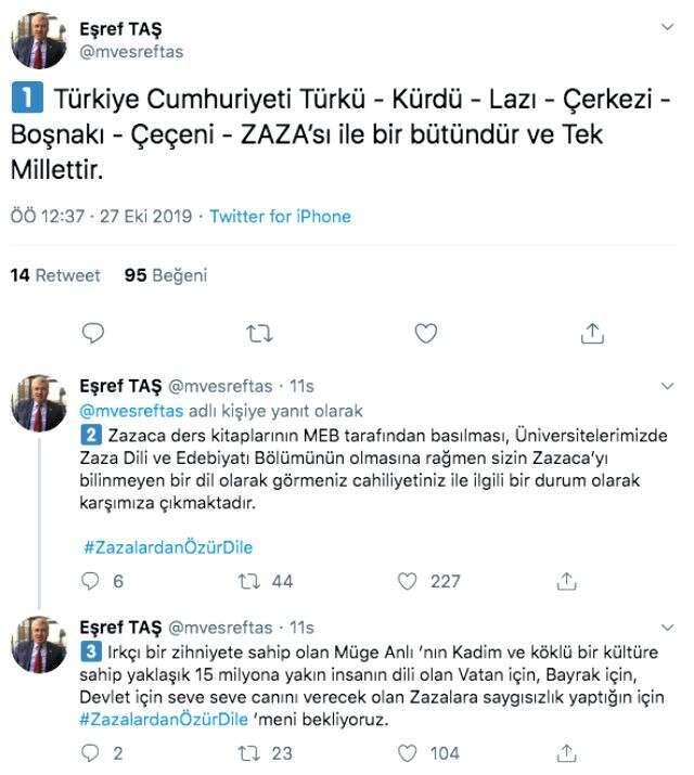 Zazaca konuşan kadını yayından alan Müge Anlı'ya AK Partili isimlerden tepki