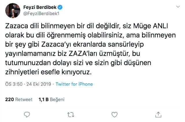 Zazaca konuşan kadını yayından alan Müge Anlı'ya AK Partili isimlerden tepki