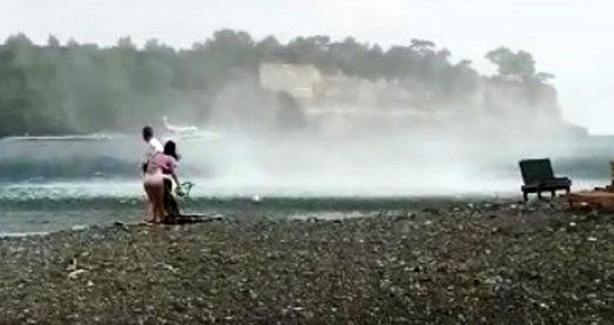 Antalya'da meydana gelen hortum korkuttu: İlk kez böyle bir şey görüyorum