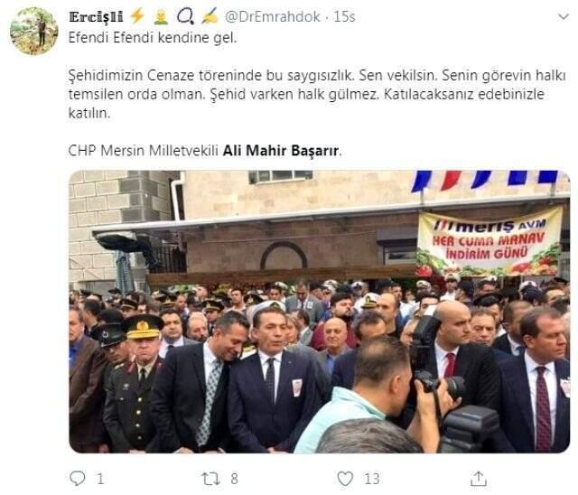 Şehit cenazesinde gülen milletvekili sosyal medyada büyük tepki çekti