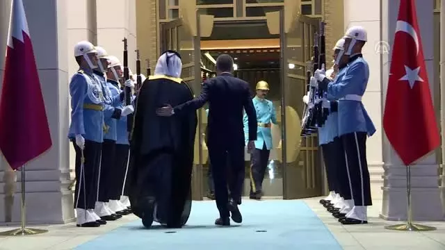 Cumhurbaşkanı Erdoğan, Katar Başbakanı Şeyh Abdullah bin Nasır bin Halife el-Sani'yi kabul etti Cumhurbaşkanı Erdoğan, Katar Başbakanı Şeyh Abdullah bin Nasır bin Halife el-Sani'yi kabul etti