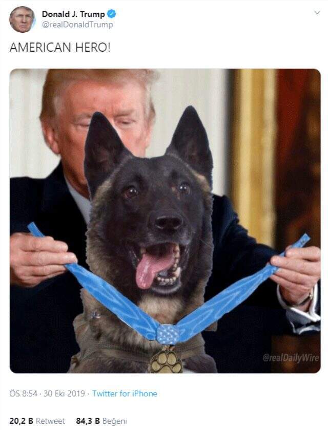 Trump'ın montaj fotoğrafının orijinali ortaya çıktı: Vietnam gazisinin yerine köpek montajlanmış