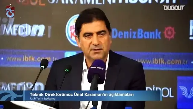 Ünal Karaman Başakşehir Maçını Değerlendirdi Ünal Karaman Başakşehir Maçını Değerlendirdi