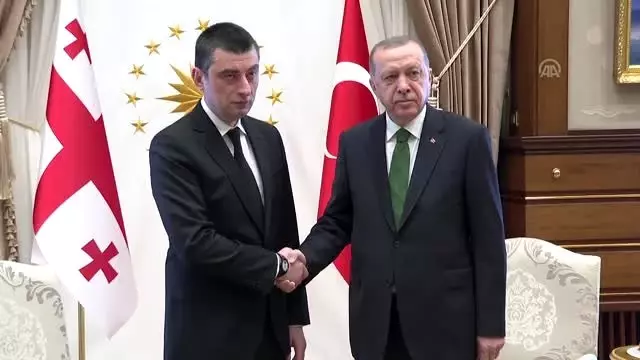 Cumhurbaşkanı Erdoğan, Gürcistan Başbakanı Gakharia'yı kabul etti Cumhurbaşkanı Erdoğan, Gürcistan Başbakanı Gakharia'yı kabul etti