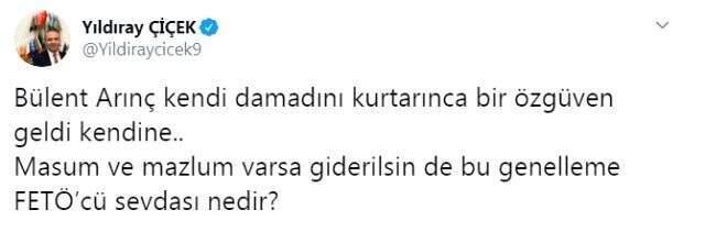 MHP'li iki isimden Bülent Arınç'a 'KHK bir faciadır' tepkisi: Bir facia var,o da sensin