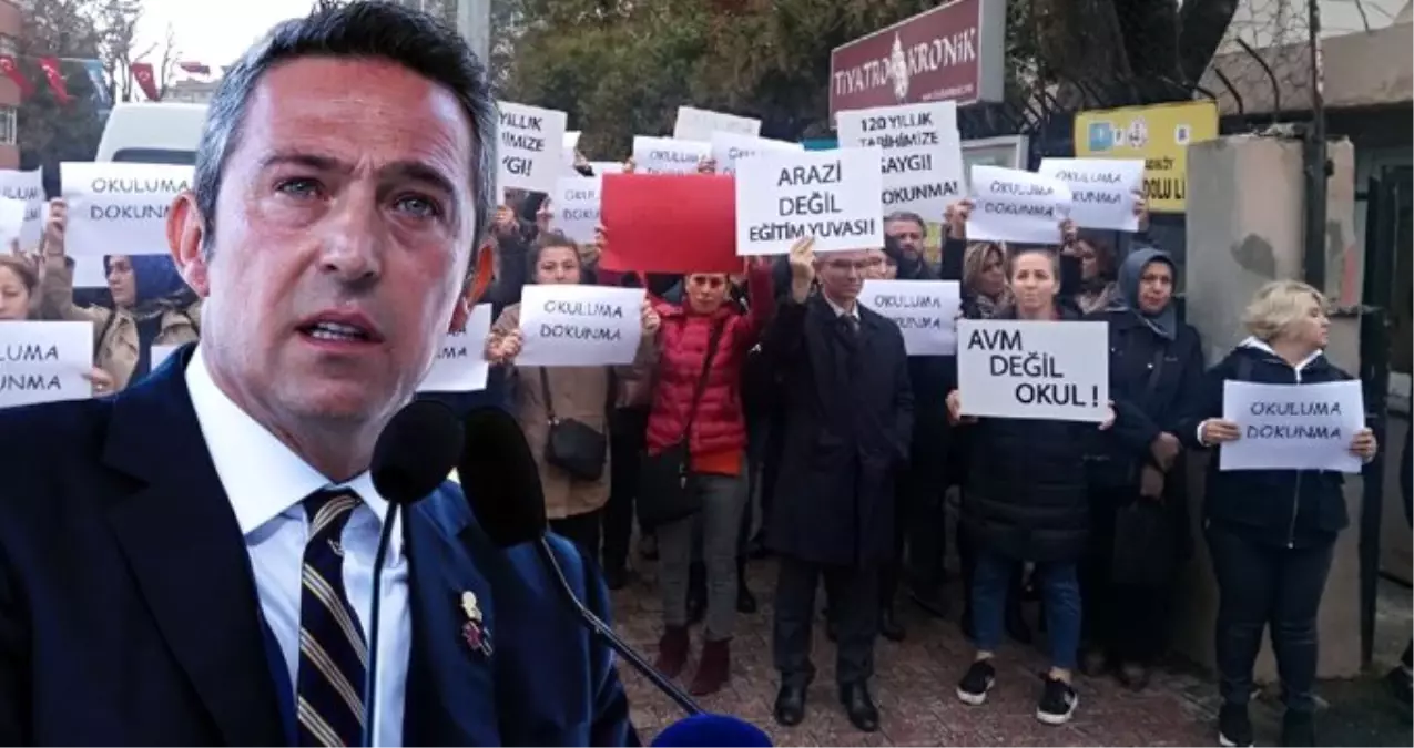 Ali Koç ’Hakkımızı aldık’ demişti, Kenan Evren Lisesi’nde protesto edildi