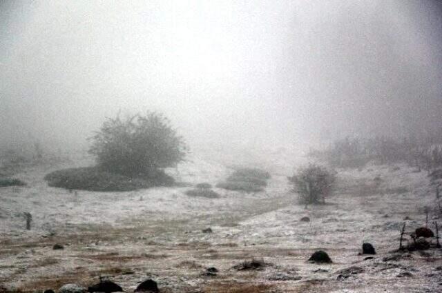 Bolu'ya mevsimin ilk karı düştü