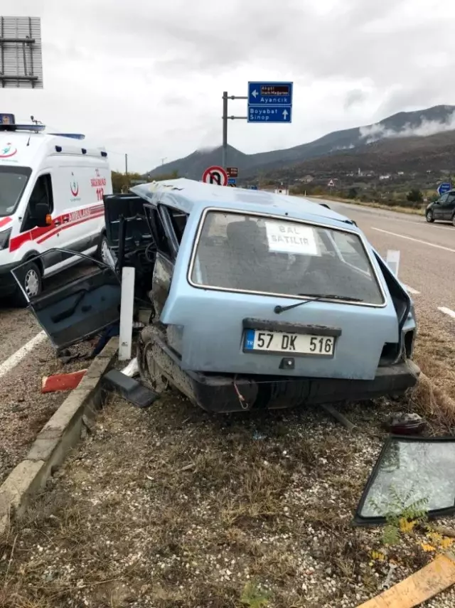 Boyabat'ta trafik kazası: 1 ölü Boyabat'ta trafik kazası: 1 ölü