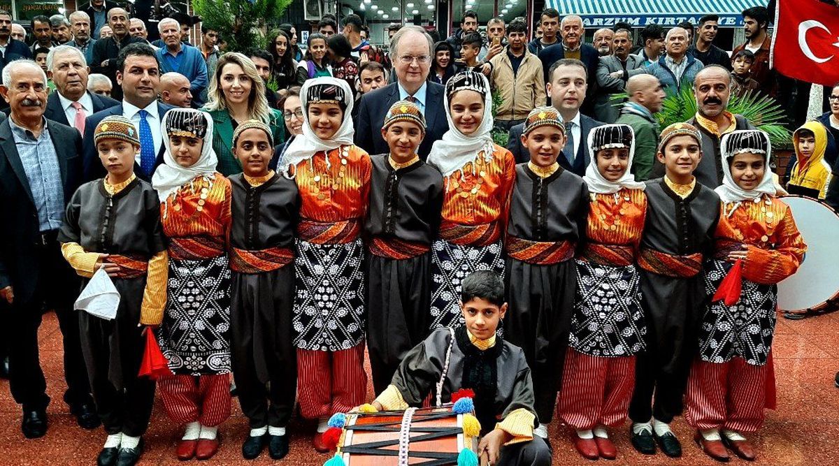 Büyükelçi Christian Berger'e Adıyaman'da davul zurnalı karşılama