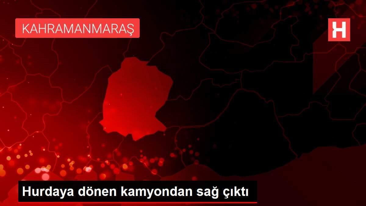 Hurdaya dönen kamyondan sağ çıktı