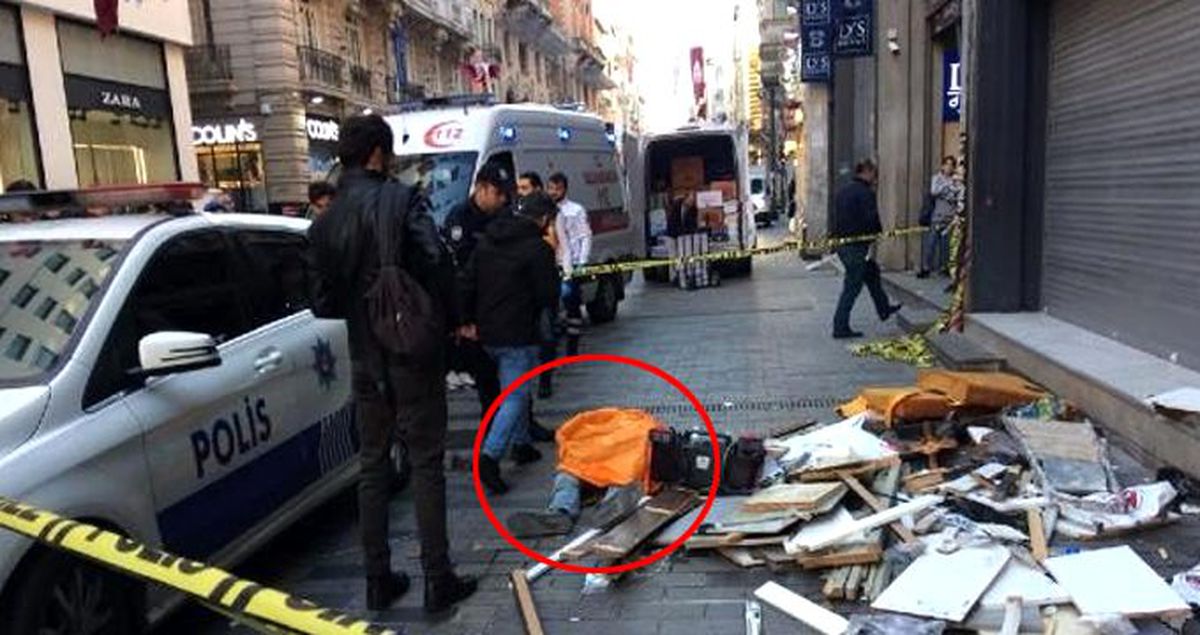 İstiklal Caddesi'nde 6'ıncı kattan betona çakılan işçi hayatını kaybetti