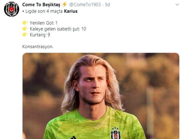 Loris Karius'un performansı, Beşiktaşlıları mest etti!