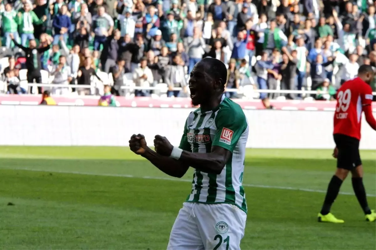 Süper Lig: Konyaspor: 1 - Gençlerbirliği: 0 (İlk yarı)