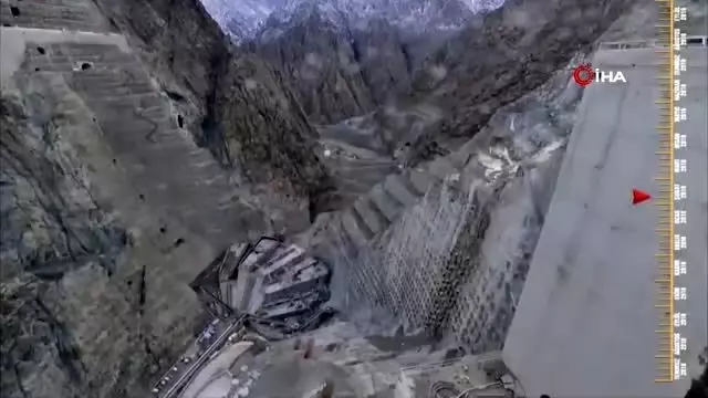 Yusufeli Barajı'nda 14 aylık çalışma rekoru getirdi Yusufeli Barajı'nda 14 aylık çalışma rekoru getirdi