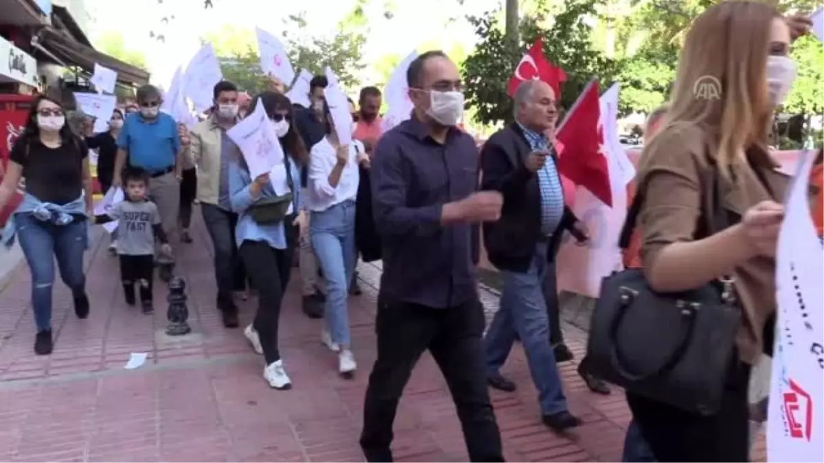 Lösemi hastalarına 'maskeli' yürüyüşle destek - ADANA