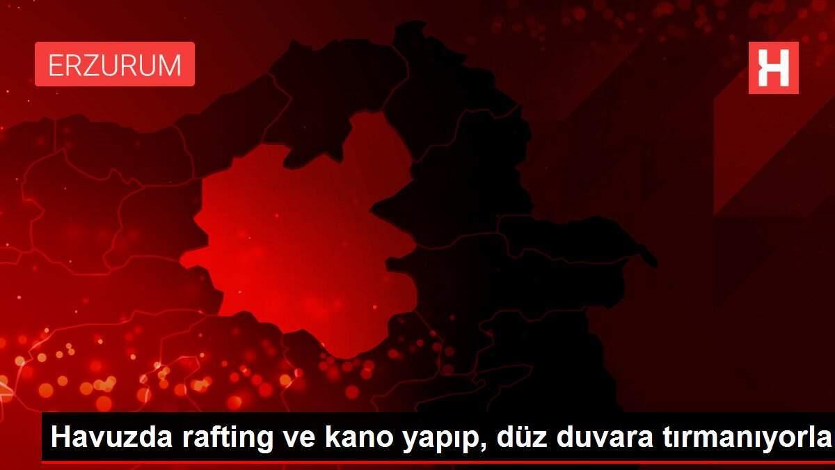 Havuzda rafting ve kano yapıp, düz duvara tırmanıyorlar Haberler Havuzda rafting ve kano yapıp, düz duvara tırmanıyorlar Haberler