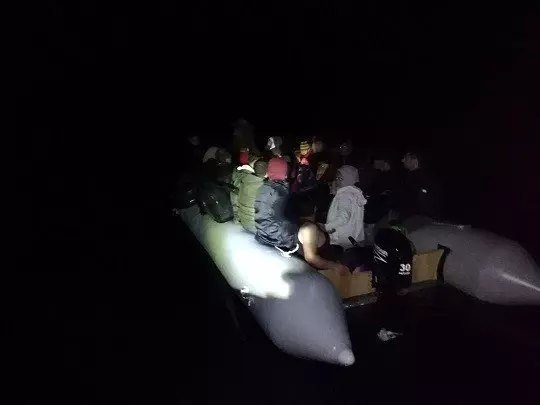 Bodrum ve Datça'da kaçak göçmen operasyonu