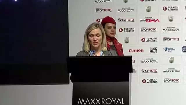 Antalya dışişleri bakanı mevlüt çavuşoğlu, 'thy golf open basın toplantısı'na katıldı