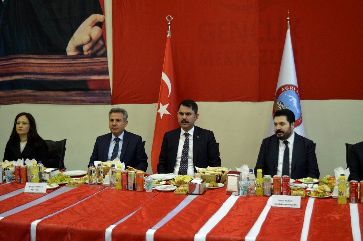 Çevre ve Şehircilik Bakanı Kurum Ağrı'da