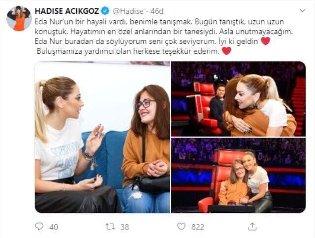 Hadise, epilepsi hastası hayranına verdiği sözü tuttu: Hayatımın en özel anlarından bir tanesiydi