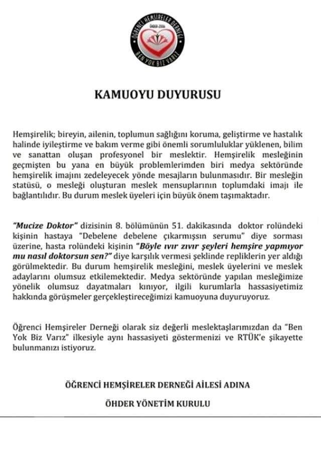 Mucize Doktor'un son bölümündeki bir sahne hemşireleri kızdırdı!