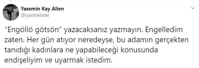 Oyuncu Yasemin Kay Allen, kendisine tecavüz etmek isteyen kişiyi ifşa etti