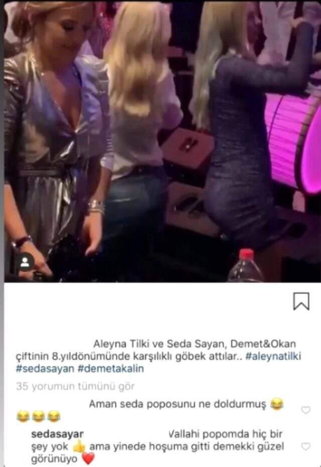 Seda Sayan'dan takipçisine yanıt: Vallahi popomda hiçbir şey yok,