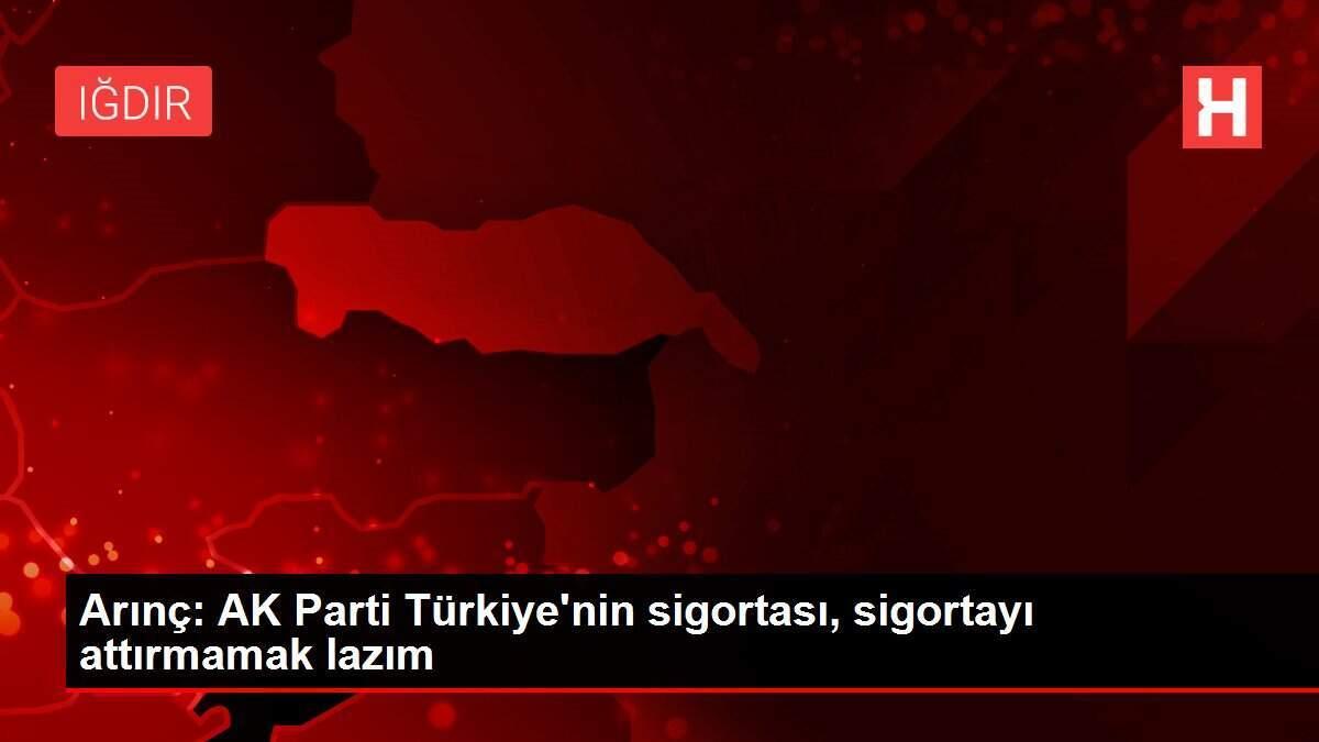 Arınç: AK Parti Türkiye'nin sigortası, sigortayı attırmamak lazım