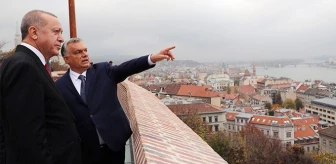 Erdoğan'ın Macaristan ziyaretinden dikkat çeken fotoğraflar! Tuna Nehri'ni incelediler