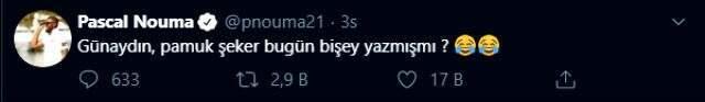Pascal Nouma'dan Babel'e olay gönderme: Pamuk Şeker bir şey yazmış mı?