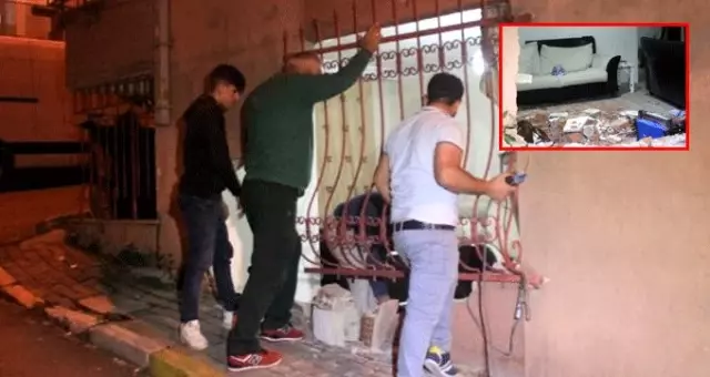 Şişli'de kontrolden çıkan otomobil evin salonuna daldı!