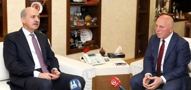 Ak Parti Genel Başkanvekili Kurtulmuş'tan Büyükşehir'e ziyaret Ak Parti Genel Başkanvekili Kurtulmuş'tan Büyükşehir'e ziyaret