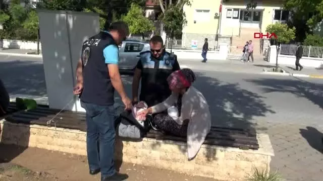Muğla fethiye'de zabıtadan dilenci timi Muğla fethiye'de zabıtadan dilenci timi