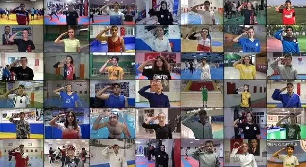 Sporculardan kahraman Mehmetçik'e 81 ilden asker selamı