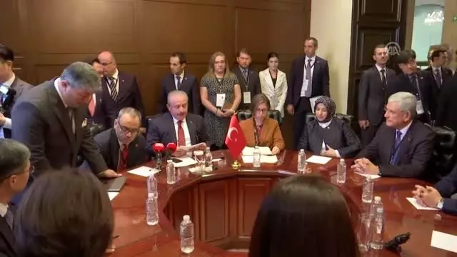 TBMM Başkanı Şentop, Güney Kore Ulusal Meclis Başkanı Sang ile görüştü TBMM Başkanı Şentop, Güney Kore Ulusal Meclis Başkanı Sang ile görüştü
