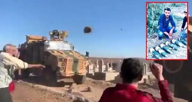 Türk zırhlısına çıkmaya çalışırken düşüp ölen kişi terörist çıktı! Türkiye’ye atılan havanlarla poz vermiş