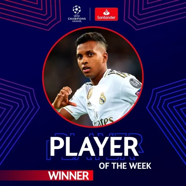 UEFA Şampiyonlar Ligi'nde haftanın futbolcusu: Rodrygo UEFA Şampiyonlar Ligi'nde haftanın futbolcusu: Rodrygo