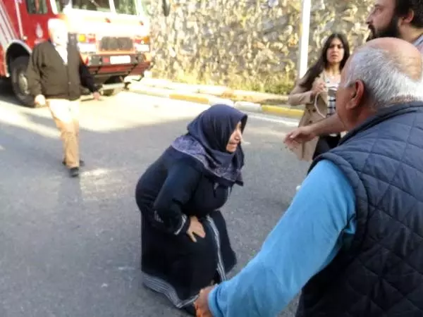 Ataşehir'de kızının kazada yaralandığını öğrenen anne gözyaşlarına boğuldu